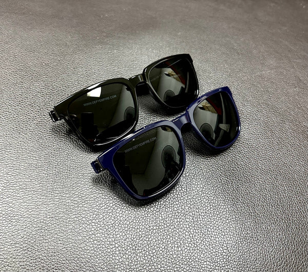 Defy Empire Turbo Kensho G Spec Shadow Edition - Gloss Black Dark Grey POLARIZED SUNGLASS