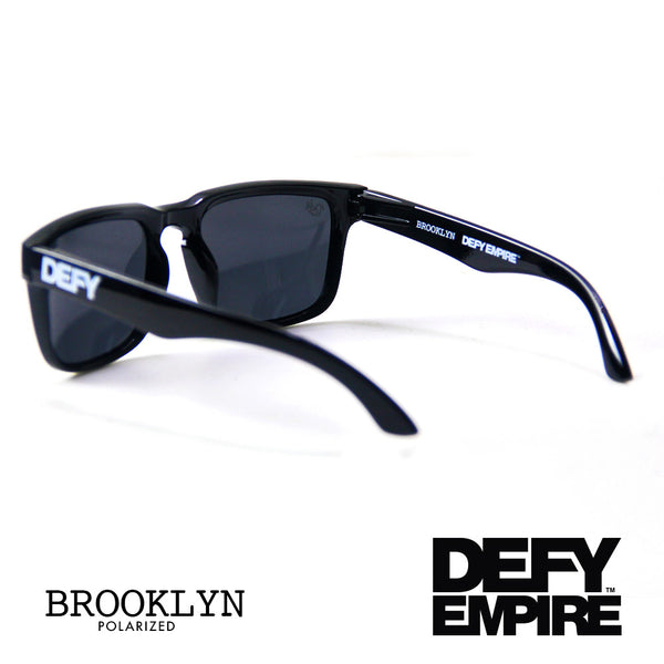 BROOKLYN - GLOSS BLACK FRAME/GREY POLARIZED LENSES SUNGLASS