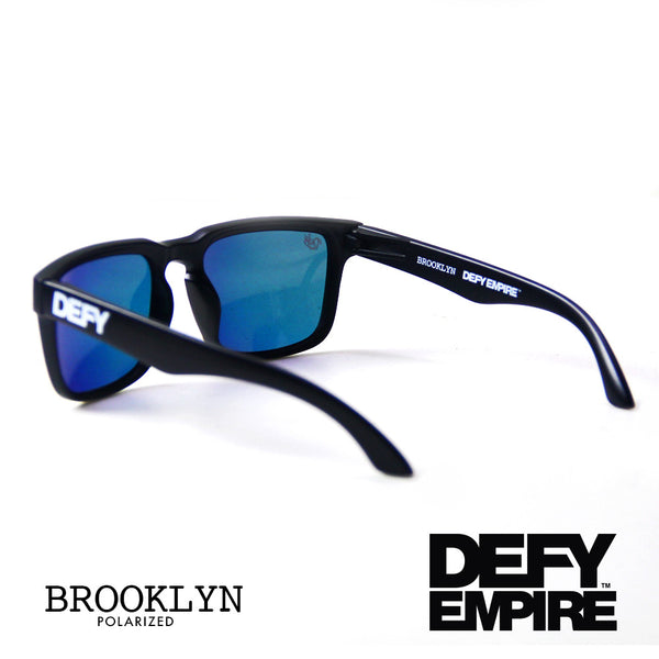 BROOKLYN - MATTE BLACK FRAME/RED MIRROR POLARIZED LENSES SUNGLASS TOP SELLER