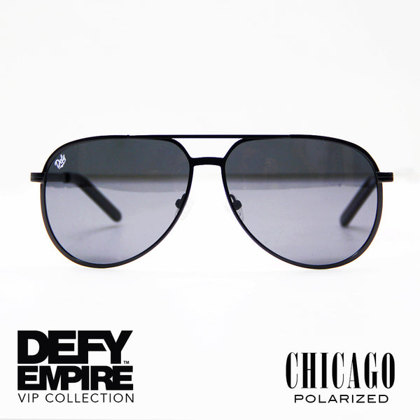CHICAGO - GLOSS BLACK / GREY POLARIZED HIGH DEFINITION LENSES