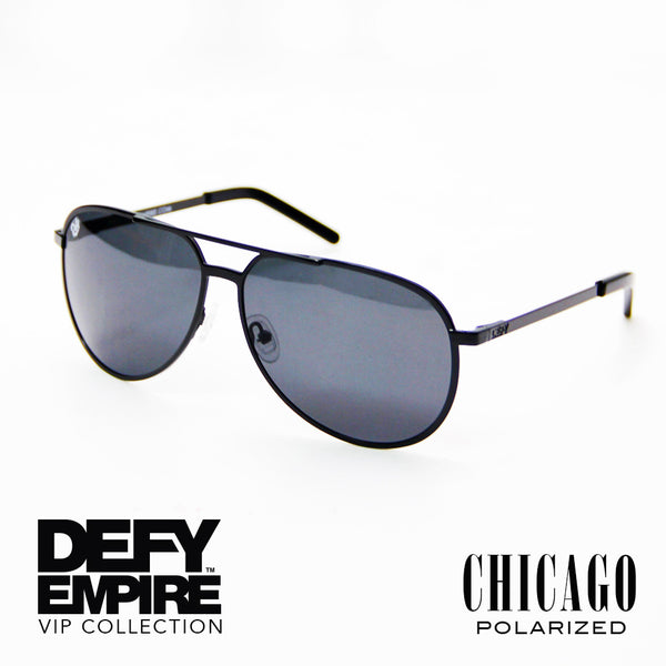 CHICAGO - GLOSS BLACK / GREY POLARIZED HIGH DEFINITION LENSES
