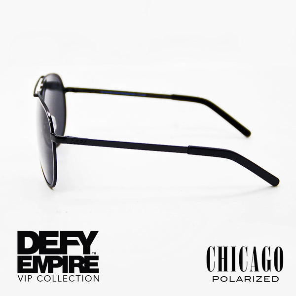 CHICAGO - GLOSS BLACK / GREY POLARIZED HIGH DEFINITION LENSES