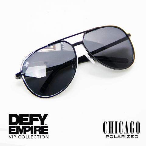 CHICAGO - GLOSS BLACK / GREY POLARIZED HIGH DEFINITION LENSES