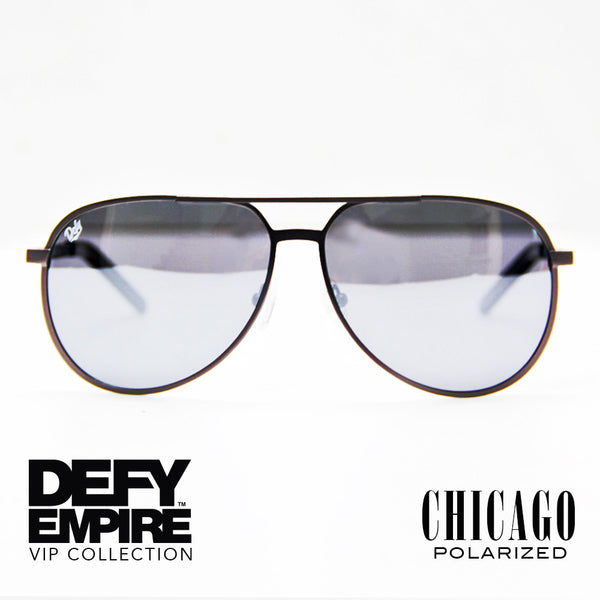 CHICAGO - GUN METAL GREY / SILVER MIRROR POLARIZED HIGH DEFINITION LENSES