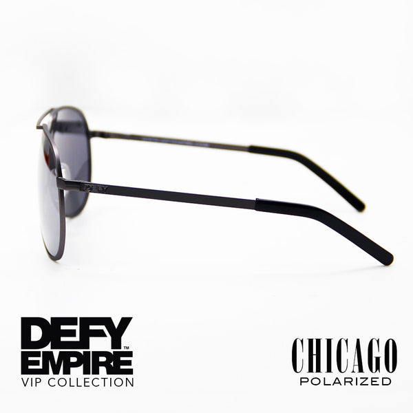 CHICAGO - GUN METAL GREY / SILVER MIRROR POLARIZED HIGH DEFINITION LENSES