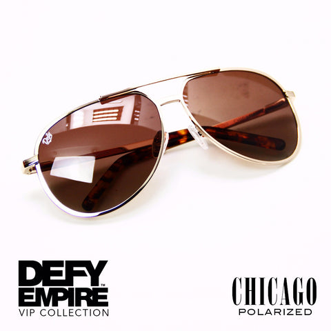 CHICAGO - GOLD / BRONZE GRADIENT  POLARIZED HIGH DEFINITION LENSES