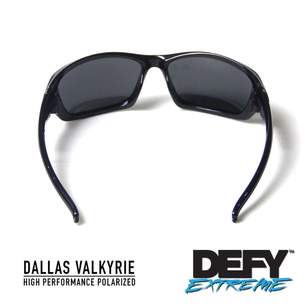DALLAS VALKYRIE METALLIC BLACK/SILVER POLARIZED SUNGLASS