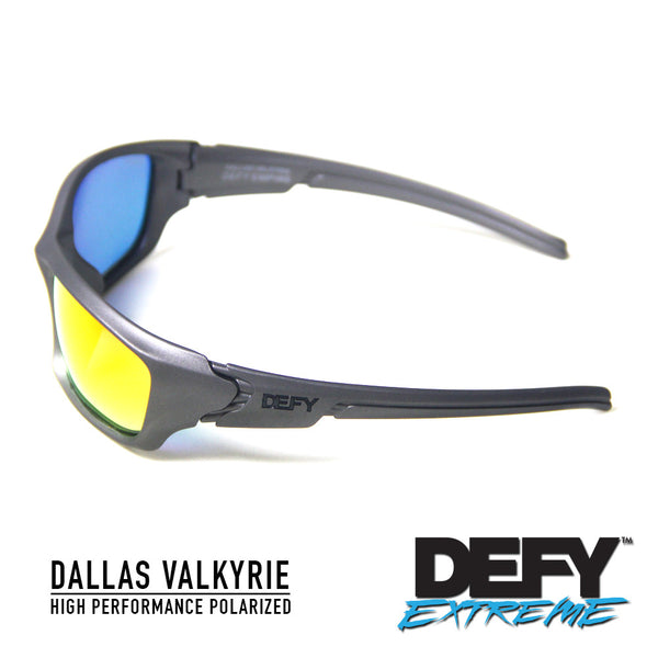 DALLAS VALKYRIE GUN METAL/RED POLARIZED SUNGLASS