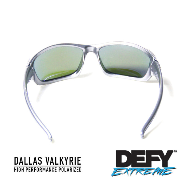 DALLAS VALKYRIE SILVER/BLUE POLARIZED SUNGLASS