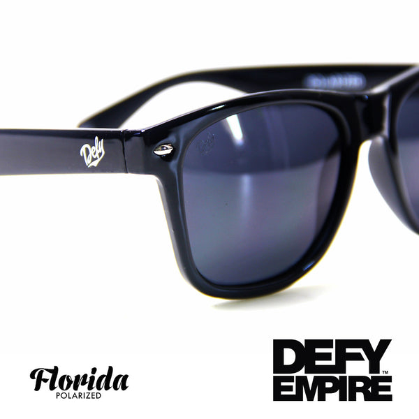 FLORIDA - GLOSS BLACK / GREY POLARIZED SUNGLASS