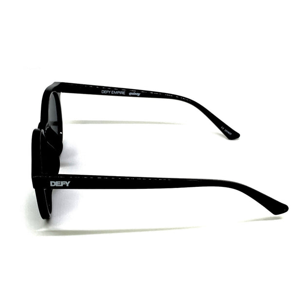 QUINCY - GLOSS BLACK FRAME / GREY LENSES SUNGLASS