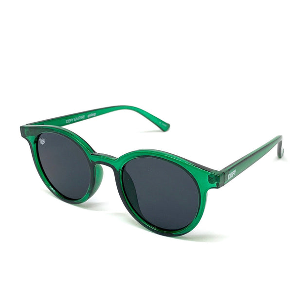 QUINCY - EMERALD GREEN FRAME / GREY LENSES SUNGLASS