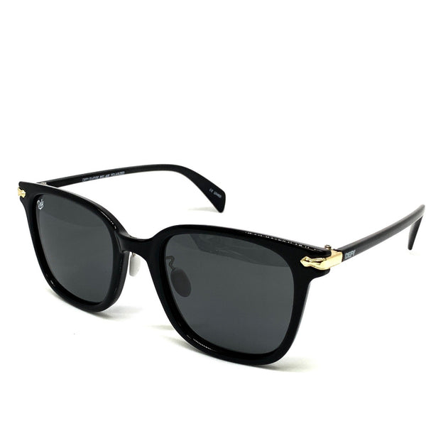 BEL AIR - GLOSS BLACK FRAME/GREY POLARIZED LENSES SUNGLASS