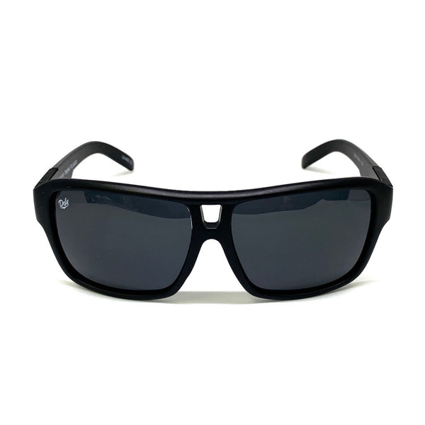 COMPTON - MATTE BLACK FRAME/GREY POLARIZED LENSES SUNGLASS