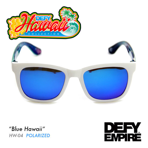 HAWAII - BLUE HAWAII GLOSS WHITE / BLUE POLARIZED SUNGLASS