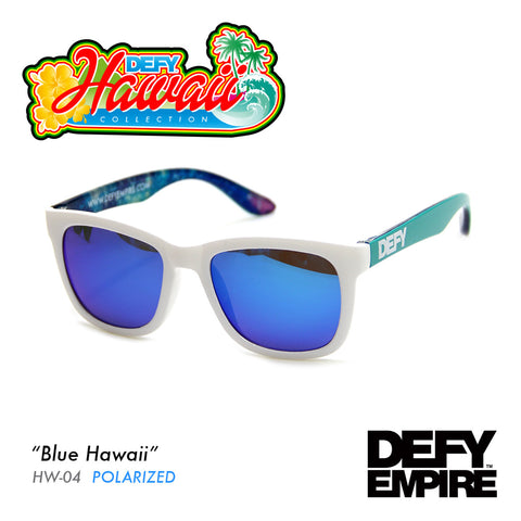HAWAII - BLUE HAWAII GLOSS WHITE / BLUE POLARIZED SUNGLASS