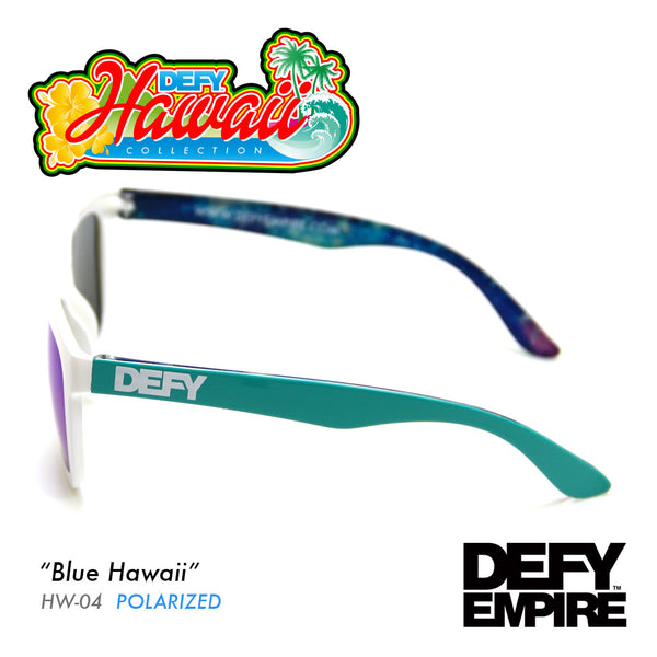HAWAII - BLUE HAWAII GLOSS WHITE / BLUE POLARIZED SUNGLASS