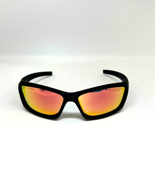 DEFY EMPIRE DALLAS VALKYRIE MATTE BLACK RED MIRROR POLARIZED SUNGLASS