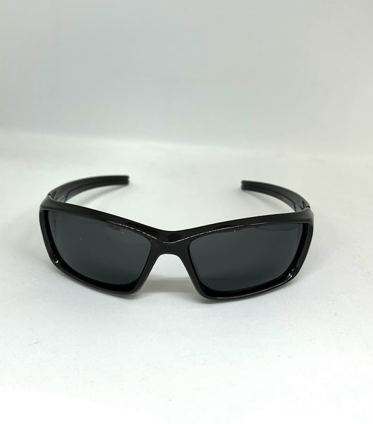 DEFY EMPIRE DALLAS VALKYRIE METALLIC BLACK/GREY POLARIZED SUNGLASS