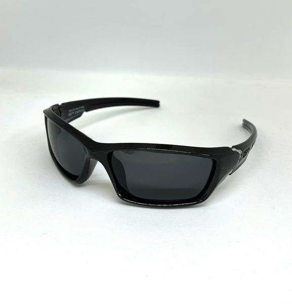 DEFY EMPIRE DALLAS VALKYRIE METALLIC BLACK/GREY POLARIZED SUNGLASS