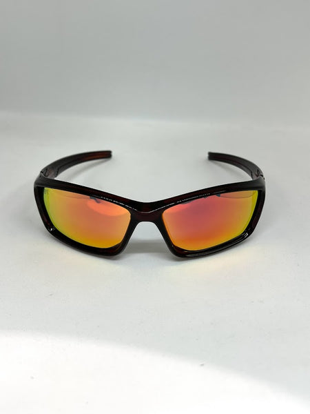 DEFY EMPIRE DALLAS VALKYRIE ROOTBEER RED MIRROR POLARIZED SUNGLASS