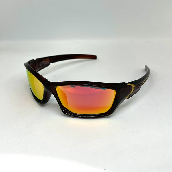 DEFY EMPIRE DALLAS VALKYRIE ROOTBEER RED MIRROR POLARIZED SUNGLASS