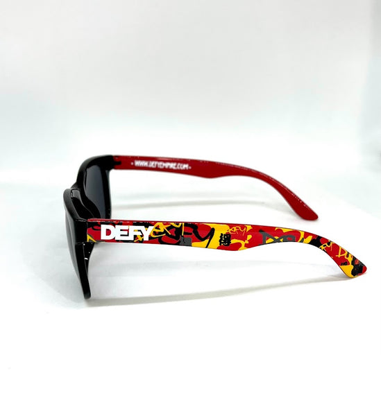 DEFY EMPIRE HAWAII -  RED CAMO GREY POLARIZED SUNGLASS 2022 UPDATE