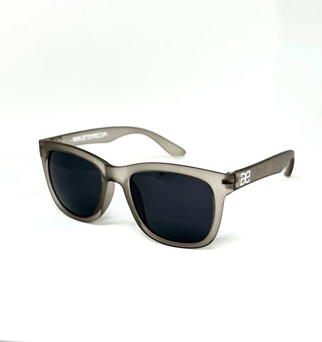 DEFY EMPIRE HAWAII -  FROSTED MATTE GREY FRAME DARK GREY POLARIZED SUNGLASS 2022 UPDATE