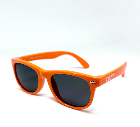 DEFY EMPIRE FLORIDA KIDS - ORANGE GREY POLARIZED SUNGLASS