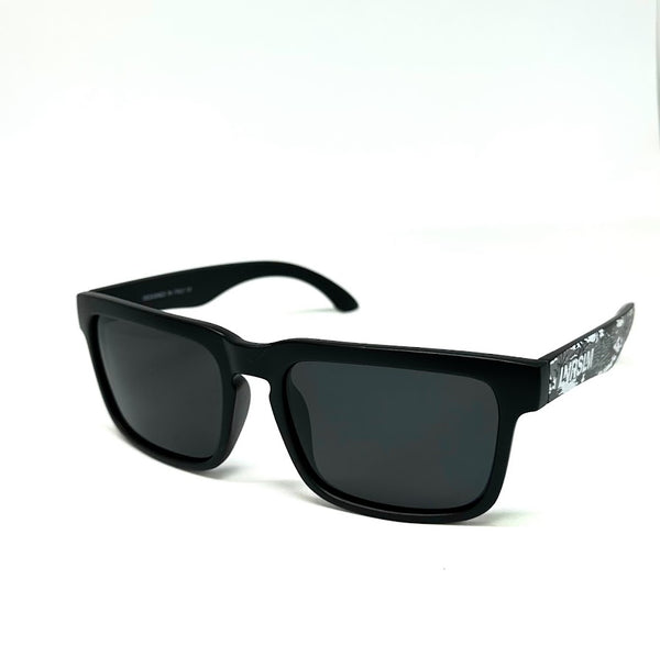 Defy Empire Lunarslam LNRSLM Anti-Lag -  Matte Black Mono Jungle Dark Grey POLARIZED SUNGLASS