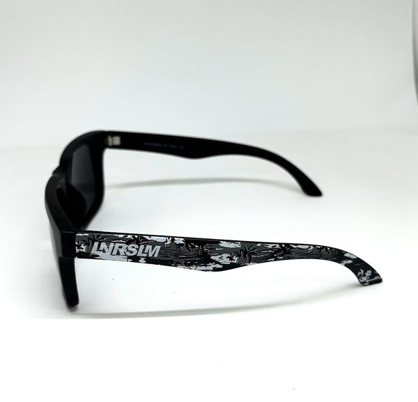 Defy Empire Lunarslam LNRSLM Anti-Lag -  Matte Black Mono Jungle Dark Grey POLARIZED SUNGLASS