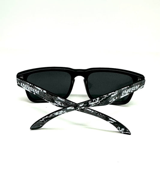 Defy Empire Lunarslam LNRSLM Anti-Lag -  Matte Black Mono Jungle Dark Grey POLARIZED SUNGLASS