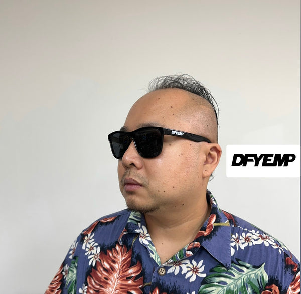 Defy Empire DFYEMP California -  Gloss Black Grey POLARIZED SUNGLASS