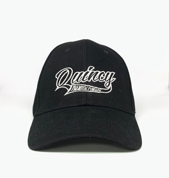 QUINCY PREMIUM POMADE BASEBALL CAP HAT IN BLACK