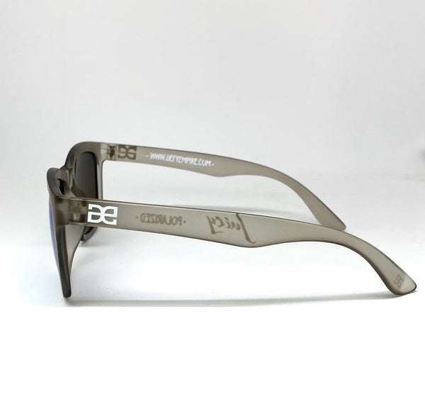 CUSTOMIZED HAWAII - "JUICY" FROSTED GREY/GREEN POLARIZED SUNGLASS