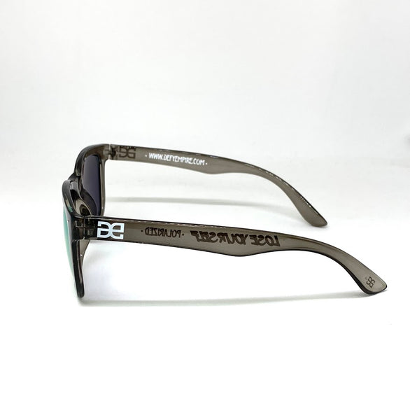 CUSTOMIZED HAWAII - "JUICY" FROSTED GREY/FIRE ORANGE MIRROR POLARIZED SUNGLASS