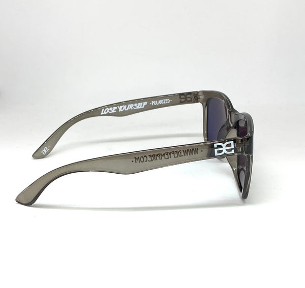 CUSTOMIZED HAWAII - "JUICY" FROSTED GREY/FIRE ORANGE MIRROR POLARIZED SUNGLASS
