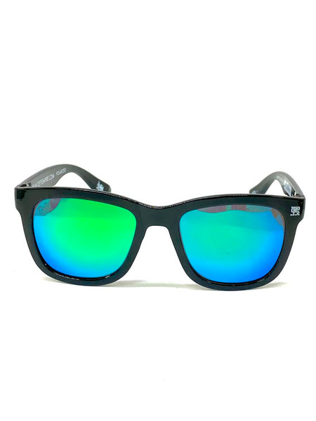 DEFY EMPIRE LIMITED EDITION HAWAII ROYALSTAIN  GLOSS BLACK / GREEN MIRROR POLARIZED