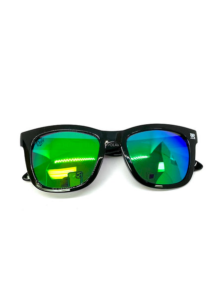 DEFY EMPIRE LIMITED EDITION HAWAII ROYALSTAIN  GLOSS BLACK / GREEN MIRROR POLARIZED