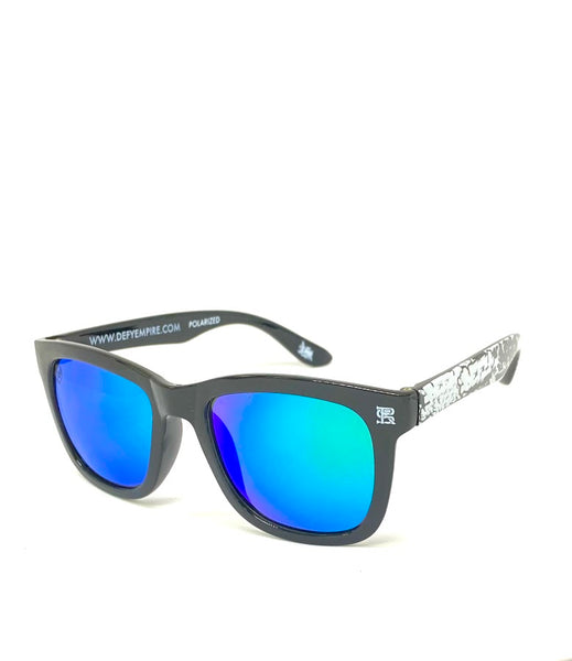 DEFY EMPIRE LIMITED EDITION HAWAII ROYALSTAIN  GLOSS BLACK / GREEN MIRROR POLARIZED