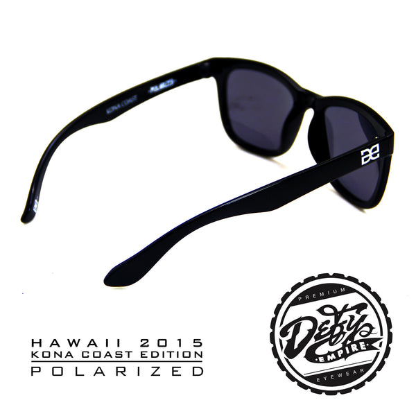 HAWAII - "KONA COAST" GLOSS BLACK/GREY POLARIZED SUNGLASS