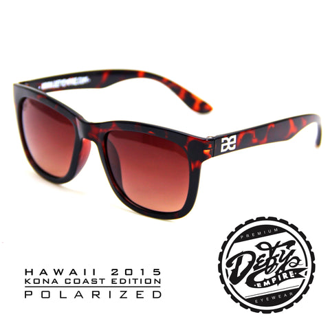 HAWAII - "KONA COAST" DARK TORTOISE SHELL/BRONZE POLARIZED SUNGLASS