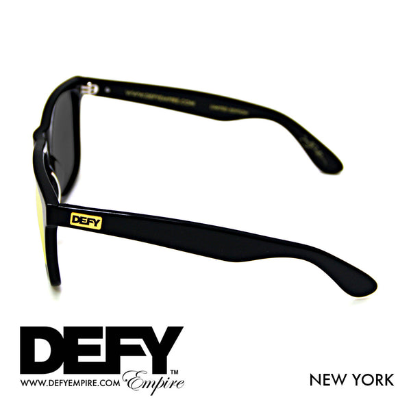 NEW YORK GLOSS BLACK / GOLD POLARIZED SUNGLASS