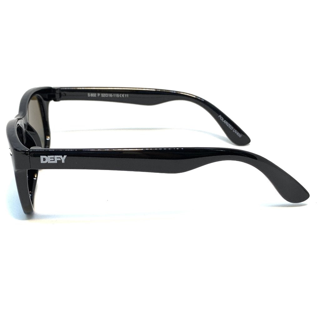 FLORIDA KIDS GLOSS BLACK BLUE MIRROR POLARIZED SUNGLASS