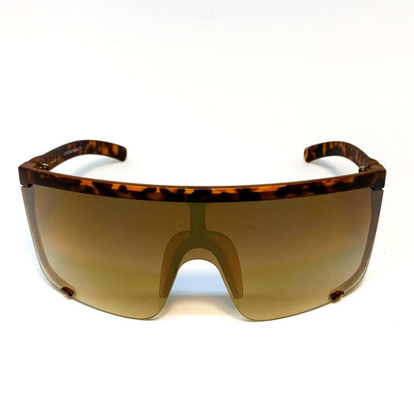 PARADISE CITY -MATTE TORTOISE CAMO FRAME /  LIGHT 24K GOLD MIRROR GRADIENT LENSES SUNGLASS