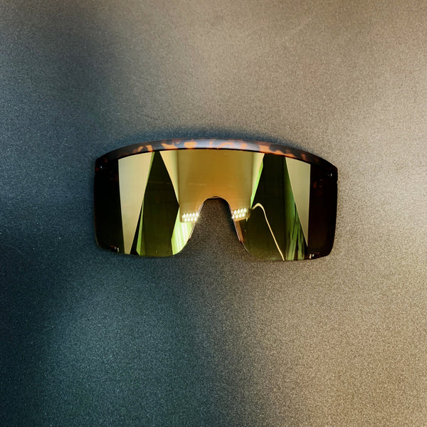 PARADISE CITY -MATTE TORTOISE CAMO FRAME /  LIGHT 24K GOLD MIRROR GRADIENT LENSES SUNGLASS