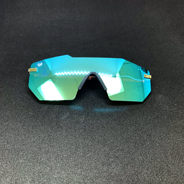 ROCKFORD -PLATINUM FRAME / BLUE MIRROR LENSES SUNGLASS