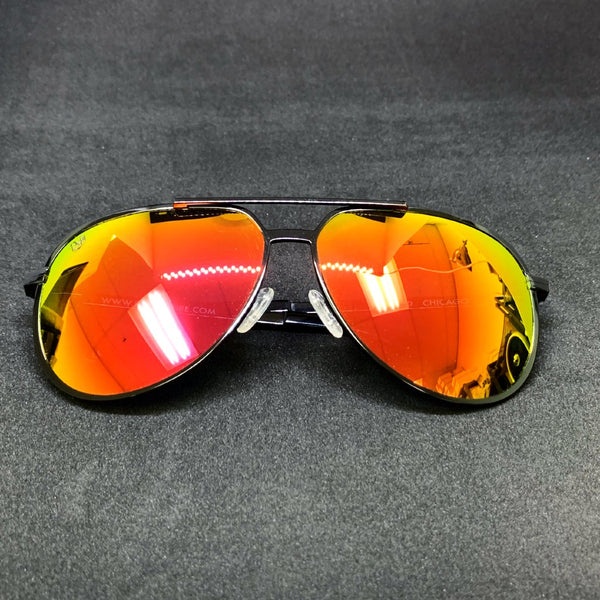 CHICAGO - GLOSS BLACK / MAGENTA MIRROR POLARIZED HIGH DEFINITION LENSES SPECIAL EDITION