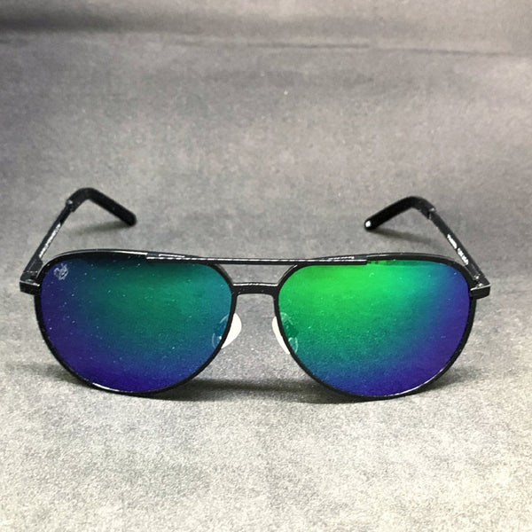 CHICAGO - GLOSS BLACK / GREEN MIRROR POLARIZED HIGH DEFINITION LENSES SPECIAL EDITION