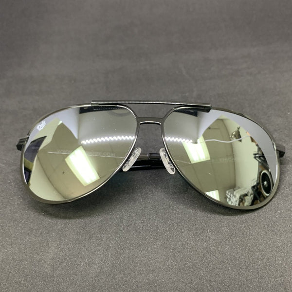 CHICAGO - GLOSS BLACK / SILVER MIRROR POLARIZED HIGH DEFINITION LENSES SPECIAL EDITION